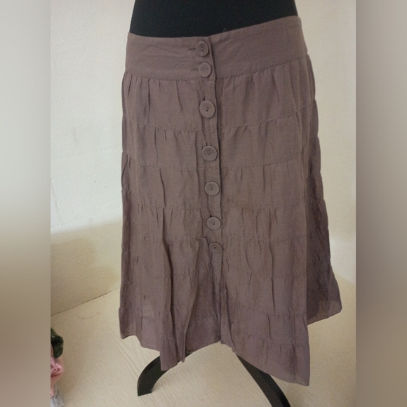 Massimo Dresses & Skirts - Massimo Brown Button-Front Skirt